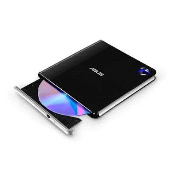 Asus Interface USB 3.1 Gen 1 CD read speed 24 x CD write speed 24 x Black Ultra-slim Portable USB 3.1 Gen 1 Blu-ray burner with M-DISC support for lifetime data backup, compatible with USB Type-C and Type-A for both Windows and Mac OS.