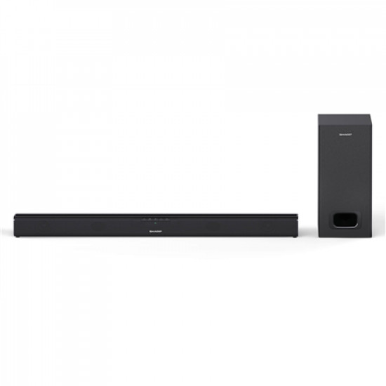 Sharp HT-SBW110 2.1 Slim Soundbar Bluetooth Wireless connection Black AUX in