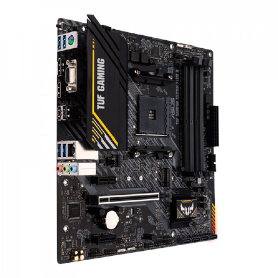 Asus TUF GAMING A520M-PLUS II Processor family AMD Processor socket AM4 DDR4 DIMM Memory slots 4 Supported hard disk drive interfaces SATA, M.2 Number of SATA connectors 4 Chipset AMD A520 Micro ATX