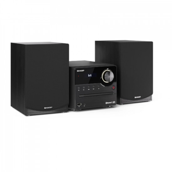 Sharp XL-B512(BK) Hi-Fi Micro System, CD/FM/USB/Bluetooth v5.0, 45W, Black | Sharp | Hi-Fi Micro System | XL-B512(BK) | Black | USB port | AUX in | Bluetooth | CD player | FM radio | Wireless connection