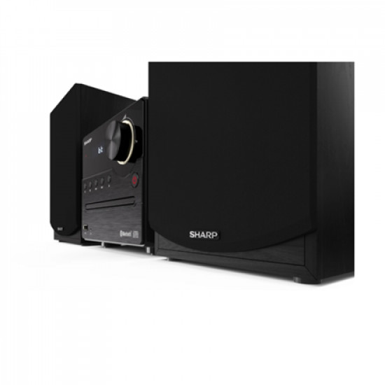 Sharp XL-B512(BK) Hi-Fi Micro System, CD/FM/USB/Bluetooth v5.0, 45W, Black | Sharp | Hi-Fi Micro System | XL-B512(BK) | Black | USB port | AUX in | Bluetooth | CD player | FM radio | Wireless connection