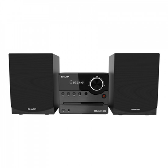 Sharp XL-B512(BK) Hi-Fi Micro System, CD/FM/USB/Bluetooth v5.0, 45W, Black | Sharp | Hi-Fi Micro System | XL-B512(BK) | Black | USB port | AUX in | Bluetooth | CD player | FM radio | Wireless connection