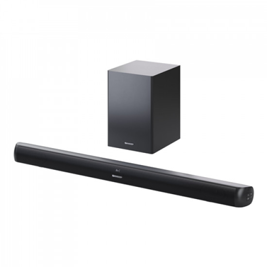 Sharp HT-SBW202 2.1 Soundbar with Wireless Subwoofer for TV above 40, HDMI ARC/CEC, Aux-in, Optical, Bluetooth, 92cm, Black | Sharp | TV SoundBar with Wireless Subwoofer | HT-SBW202 | Black | No | AUX in | Bluetooth | 200 W | Wireless connection