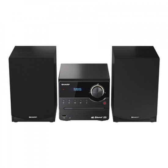 Sharp XL-B517D(BK) Hi-Fi Micro System, CD/FM/USB/Bluetooth v5.0, Aux-in, 45W, Black | Sharp | Hi-Fi Micro System | XL-B517D(BK) | Black | USB port | AUX in | Bluetooth | CD player | FM radio | Wireless connection