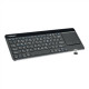 Natec Keyboard NKL-0968 Turbo Slim Keyboard with Trackpad Wireless US 400 g USB Type-A Black