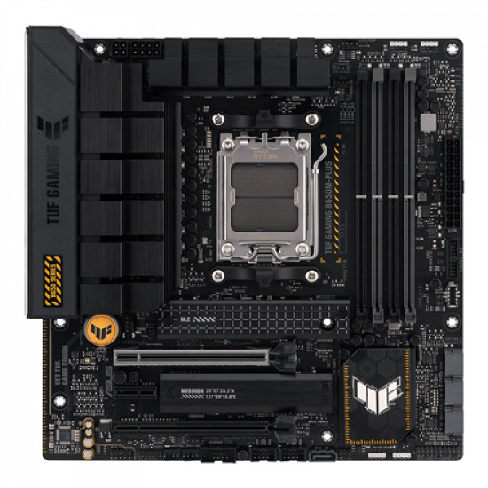 Asus TUF GAMING B650M-PLUS Processor family AMD Processor socket AM5 DDR5 DIMM Memory slots 4 Supported hard disk drive interfaces SATA, M.2 Number of SATA connectors 4 Chipset AMD B650 micro-ATX