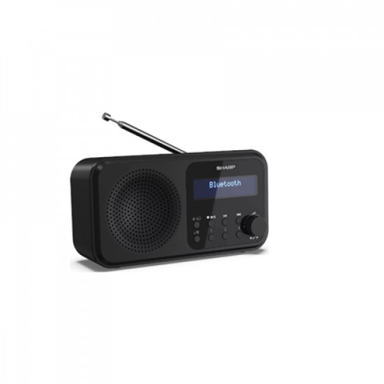 Sharp DR-P420(BK) Tokyo Portable Digital Radio, FM/DAB/DAB+, Bluetooth 5.0, USB or Battery Powered, Midnight Black Sharp Tokyo Portable Digital Radio DR-P420(BK) Midnight Black USB port Headphone out Bluetooth FM radio