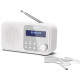 Sharp DR-P420(WH) Tokyo Portable Digital Radio, FM/DAB/DAB+, Bluetooth 5.0, USB or Battery Powered, Snowy White Sharp Tokyo Portable Digital Radio DR-P420(WH) White USB port Headphone out Bluetooth FM radio