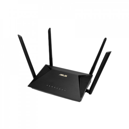 Asus Wireless AX1800 Dual Band Gigabit Router, UK RT-AX53U 1201+600 Mbit/s Ethernet LAN (RJ-45) ports 4 Mesh Support No MU-MiMO Yes No mobile broadband Antenna type External antenna x 4