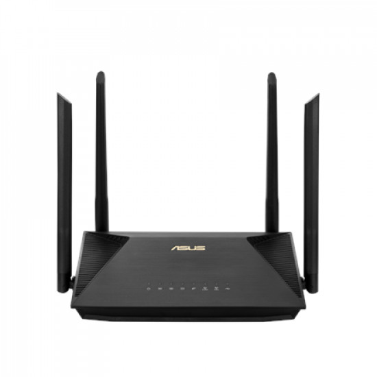 Asus Wireless AX1800 Dual Band Gigabit Router, UK RT-AX53U 1201+600 Mbit/s Ethernet LAN (RJ-45) ports 4 Mesh Support No MU-MiMO Yes No mobile broadband Antenna type External antenna x 4