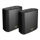 Asus AX7800 Tri Band Mesh Router Wifi 6 ZenWiFi XT9 (2-Pack) 802.11ax 780 Mbit/s 10/100/1000 Mbit/s Ethernet LAN (RJ-45) ports 3 Mesh Support Yes MU-MiMO Yes No mobile broadband Antenna type Internal