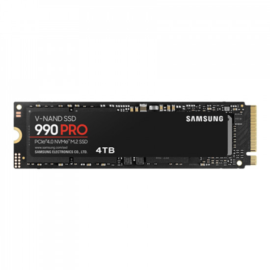 Samsung 990 PRO 4000 GB SSD form factor M.2 2280 SSD interface NVMe Write speed 6900 MB/s Read speed 7450 MB/s