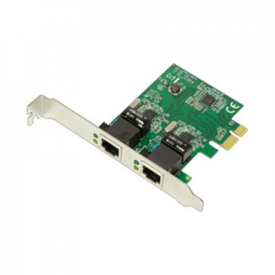 Logilink PC0075, 2-port Gigabit PCI Express network card Logilink 2 x Gigabit Lan (RJ 45) Lan card