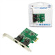 Logilink PC0075, 2-port Gigabit PCI Express network card Logilink 2 x Gigabit Lan (RJ 45) Lan card