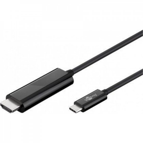 Goobay Black USB-C to HDMI 1.8 m