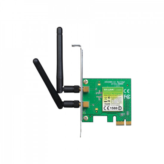 TP-LINK TL-WN881ND PCI Express Adapter, 2.4GHz, 802.11n, 300Mbps, 1xDetachable antenna 2dBi