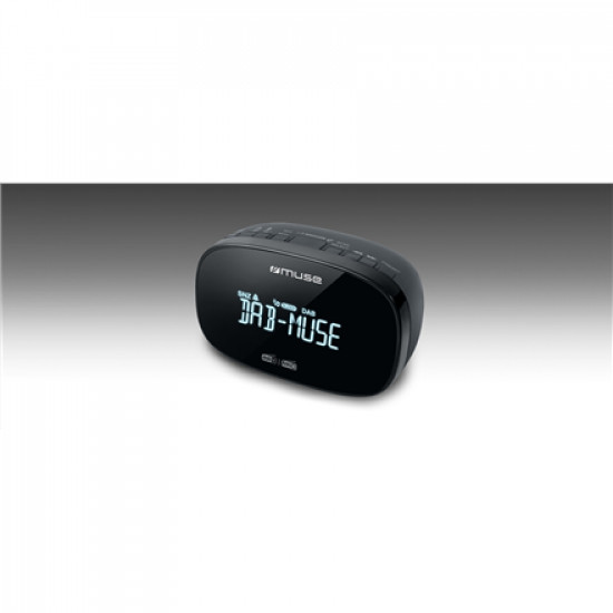Muse DAB+/FM Dual Alarm Clock Radio M-150 CDB Alarm function AUX in Black
