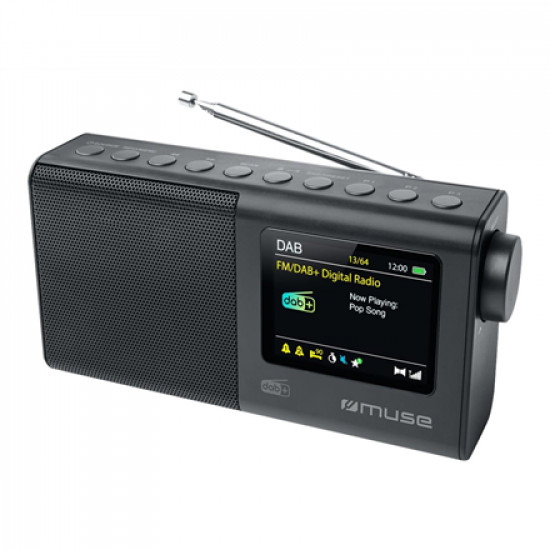 Muse Portable Radio M-117 DB FM, DAB/DAB+ Portable Black AUX in