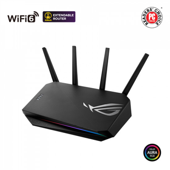 Wireless Router|ASUS|Wireless Router|3000 Mbps|USB 3.2|1 WAN|4x10/100/1000M|Number of antennas 4|GS-AX3000