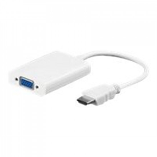 Goobay HDMI/VGA adapter, nickel plated 51758 White