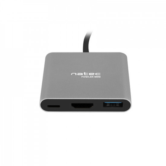 Natec Multi-Port Adapter, Fowler, USB-C, HDMI, USB 3.0 Natec USB-C Multiport Adapter NMP-1607 0.11 m Grey