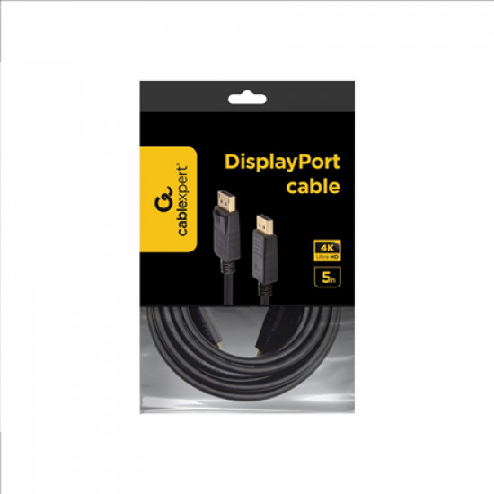 Gembird DisplayPort cable, 4K Black DisplayPort to DisplayPort 5 m