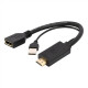 Cablexpert Active 4K HDMI to DisplayPort Adapter A-HDMIM-DPF-01 Black 0.1 m