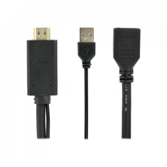 I/O ADAPTER HDMI TO DP/BLACK A-HDMIM-DPF-01 GEMBIRD