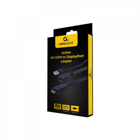 I/O ADAPTER HDMI TO DP/BLACK A-HDMIM-DPF-01 GEMBIRD