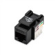 Digitus Class D CAT 5e Keystone Jack DN-93501 Unshielded RJ45 to LSA Black Cable installation via LSA strips, color coded according to EIA/TIA 568 A & B The Cat 5e keystone module supports transmission speeds of up to 1 GBit/s & 100 MHz in connection with