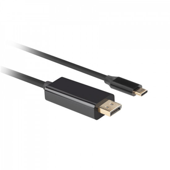 Lanberg USB-C to DisplayPort Cable, 3 m 4K/60Hz, Black Lanberg USB-C to DisplayPort Cable CA-CMDP-10CU-0030-BK 3 m Black