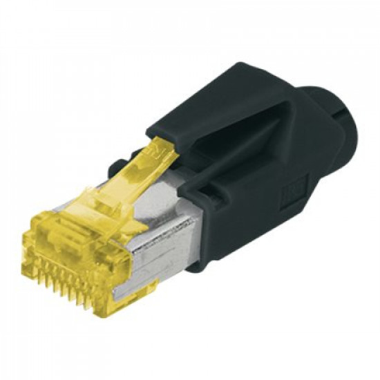 Digitus A-MO6A 8/8 HRS AT 6A modular RJ45 Plug, Hirose TM31 8P8C, shielded, for round cable, incl. hood