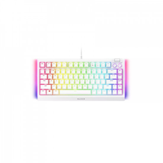 Razer | BlackWidow V4 75% | White | Gaming keyboard | Wired | US | Mechanical Switches