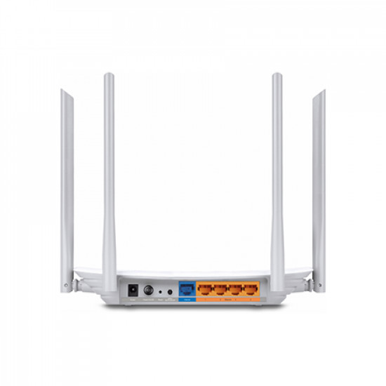 TP-LINK Router Archer C50 802.11ac 300+867 Mbit/s 10/100 Mbit/s Ethernet LAN (RJ-45) ports 4 Mesh Support No MU-MiMO No No mobile broadband Antenna type 2xExternal 1xUSB 2.0