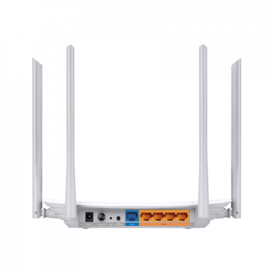 TP-LINK Router Archer C50 802.11ac 300+867 Mbit/s 10/100 Mbit/s Ethernet LAN (RJ-45) ports 4 Mesh Support No MU-MiMO No No mobile broadband Antenna type 2xExternal 1xUSB 2.0