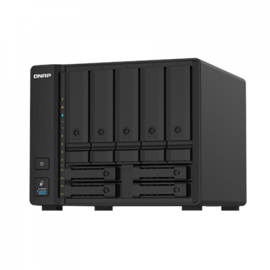 QNAP 9-Bay QTS NAS TS-932PX-4G Up to 9 HDD/SSD Hot-Swap AnnapurnaLabs Alpine AL324 ARM Cortex-A57 Quad-Core Processor frequency 1.7 GHz 4 GB DDR4