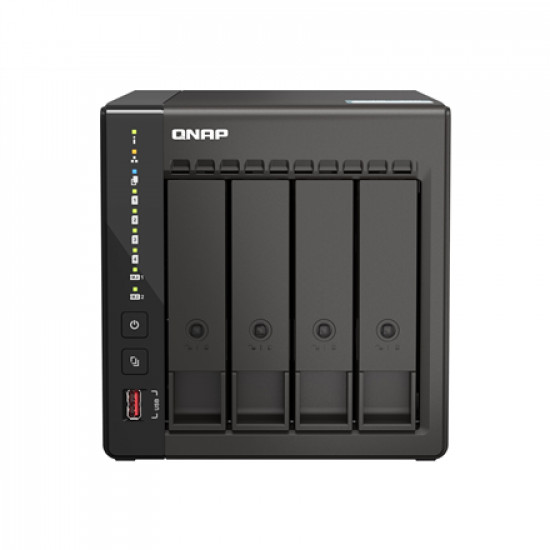 QNAP 4-Bay desktop NAS TS-453E-8G Up to 4 HDD/SSD Hot-Swap Intel Celeron J6412 Quad-Core Processor frequency 2.6 GHz 8 GB