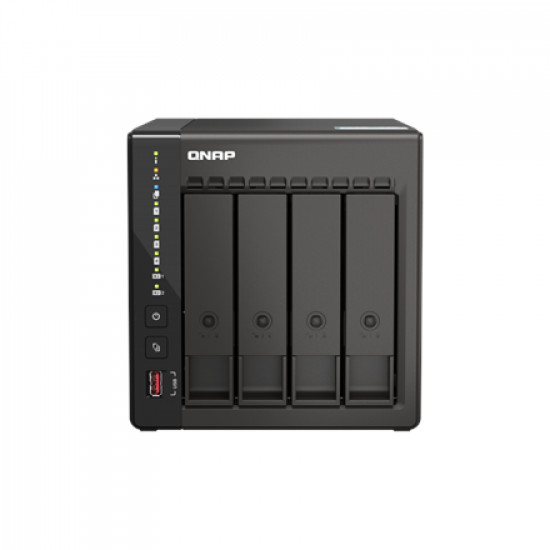 QNAP 4-Bay desktop NAS TS-453E-8G Up to 4 HDD/SSD Hot-Swap Intel Celeron J6412 Quad-Core Processor frequency 2.6 GHz 8 GB