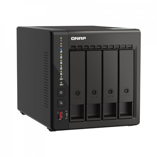 QNAP 4-Bay desktop NAS TS-453E-8G Up to 4 HDD/SSD Hot-Swap Intel Celeron J6412 Quad-Core Processor frequency 2.6 GHz 8 GB