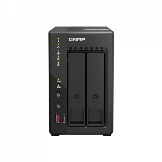 QNAP | 2-Bay desktop NAS | TS-253E-8G | Intel Celeron | J6412 4-core | Processor frequency 2.6 GHz | 8 GB