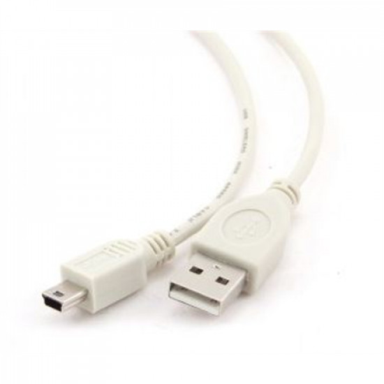 CABLE USB2 AM-MINI 0.9M WHITE/CC-USB2-AM5P-3 GEMBIRD