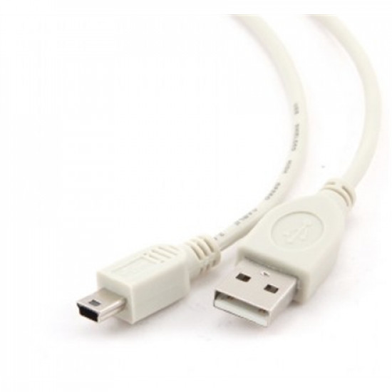 CABLE USB2 AM-MINI 0.9M WHITE/CC-USB2-AM5P-3 GEMBIRD