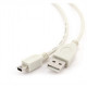 CABLE USB2 AM-MINI 0.9M WHITE/CC-USB2-AM5P-3 GEMBIRD