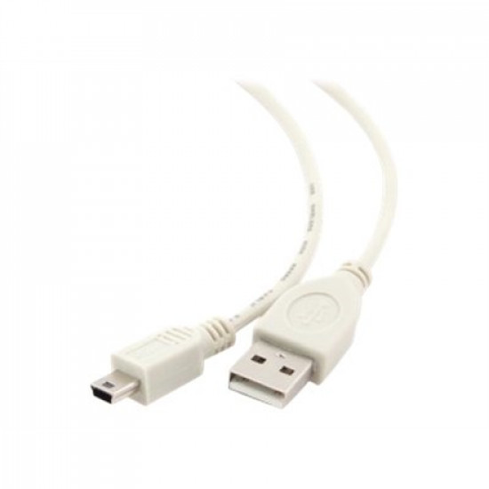 CABLE USB2 AM-MINI 0.9M WHITE/CC-USB2-AM5P-3 GEMBIRD