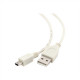 CABLE USB2 AM-MINI 0.9M WHITE/CC-USB2-AM5P-3 GEMBIRD