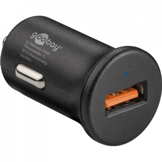 Goobay Quick Charge QC3.0 USB car fast charger USB 2.0 Female (Type A) Cigarette lighter Male