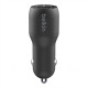 Belkin Dual USB-A Car Charger 24W + USB-A to Lightning Cable BOOST CHARGE Dual ports charge two devices at once from a single car power socket 12W power from each port for 24W of total output power Compatible with any device that uses a USB-A cable