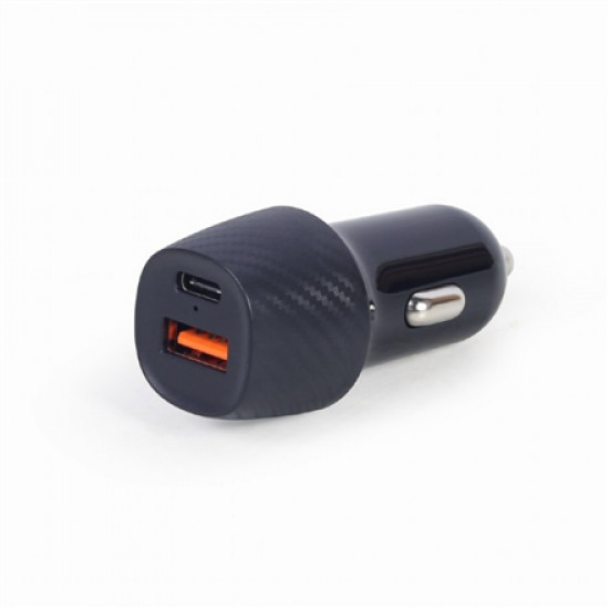 Gembird 2-port USB car fast charger TA-U2QC3-CAR-02