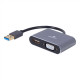 I/O ADAPTER USB3 TO HDMI/VGA/GREY A-USB3-HDMIVGA-01 GEMBIRD