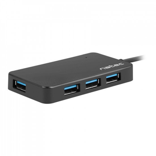 Natec 4 Port Hub With USB 3.0 Moth NHU-1342 0.15 m Black